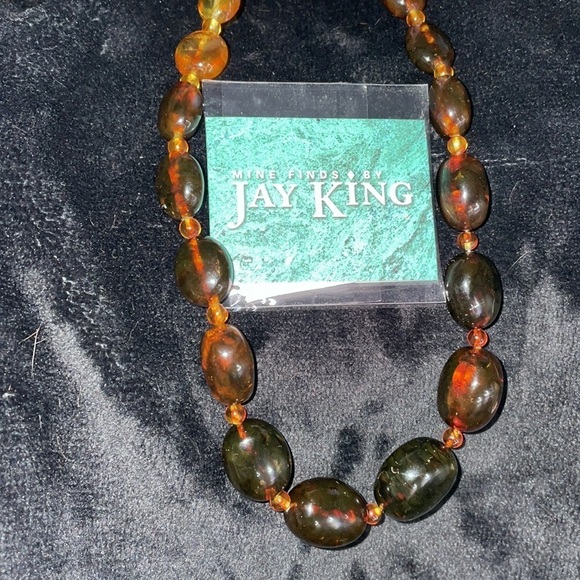 Dark Amber bead necklace by Jay King - Picture 6 of 10